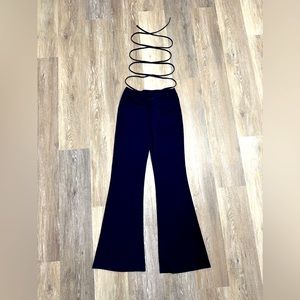 Flare Tie Statement Pants